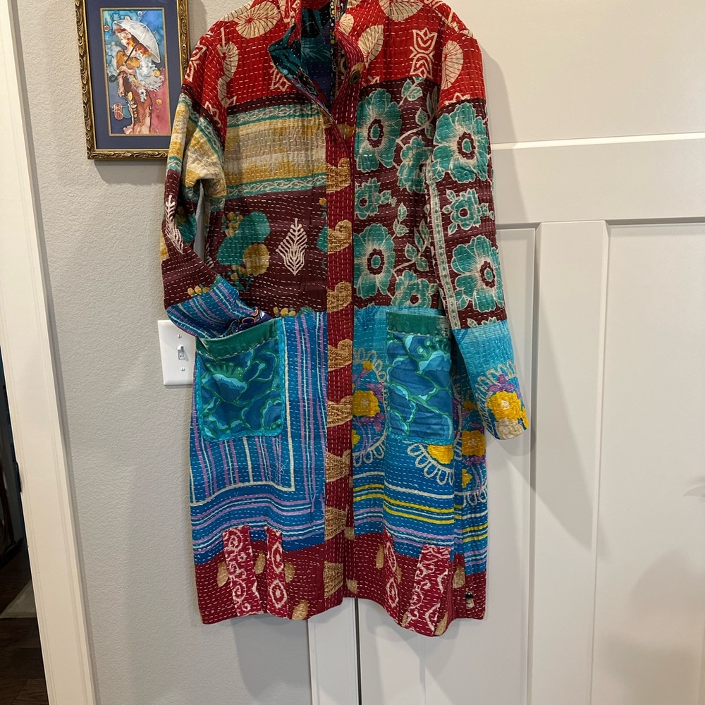 Colorful Patchwork Women's Kantha jacket
